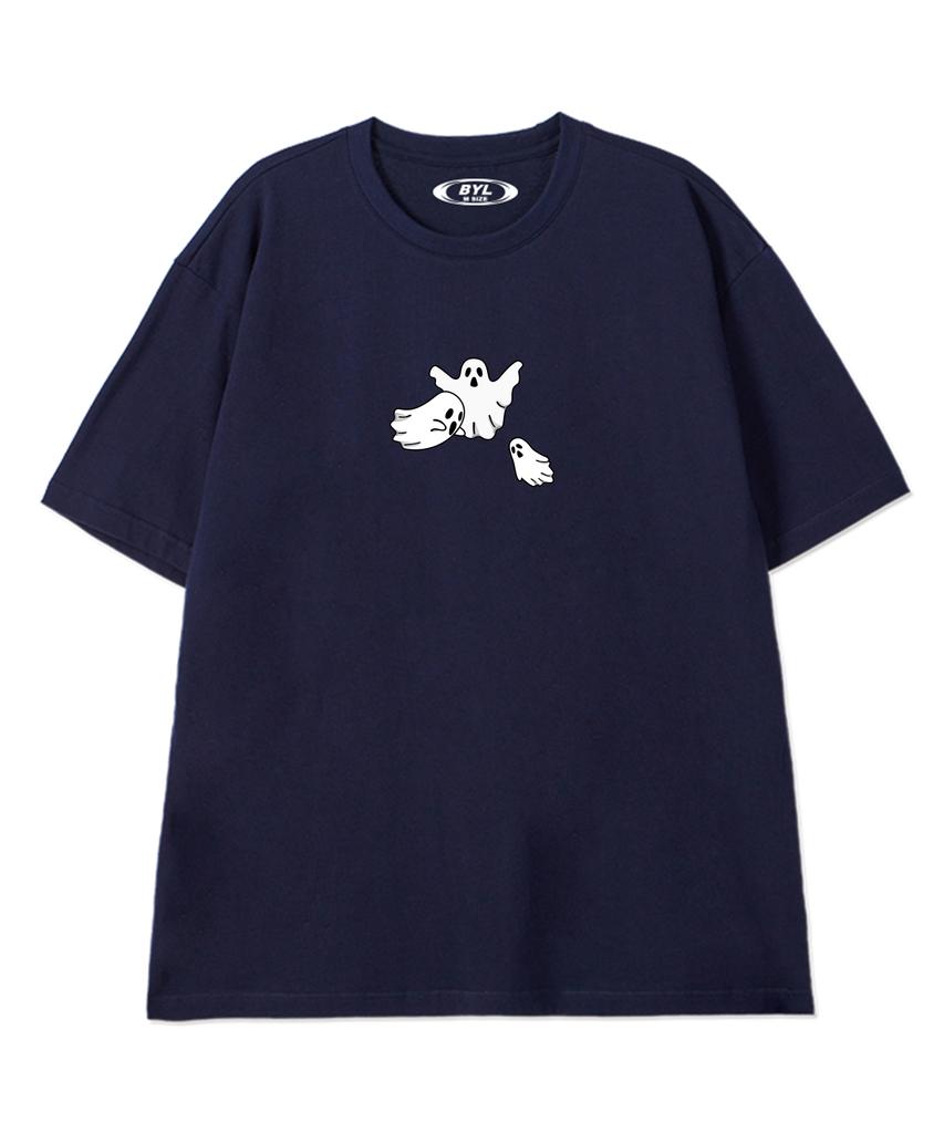 BY.L Monster Ghost Short Sleeve T-Shirt Navy