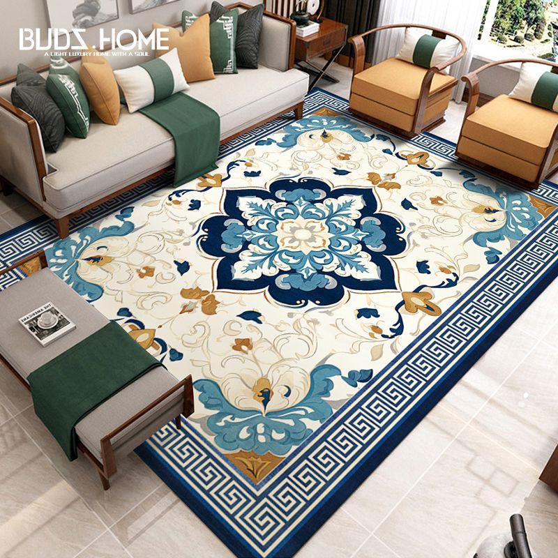 Vintage Living Room Carpet Minimalist Sofa Coffee Table Mat Bedroom Bedside Carpet