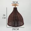 Rattan Ceiling Lamp Lampshade Durable Woven Hanging Light Cover Decorative Lamp Shade Practical Household Light Cover