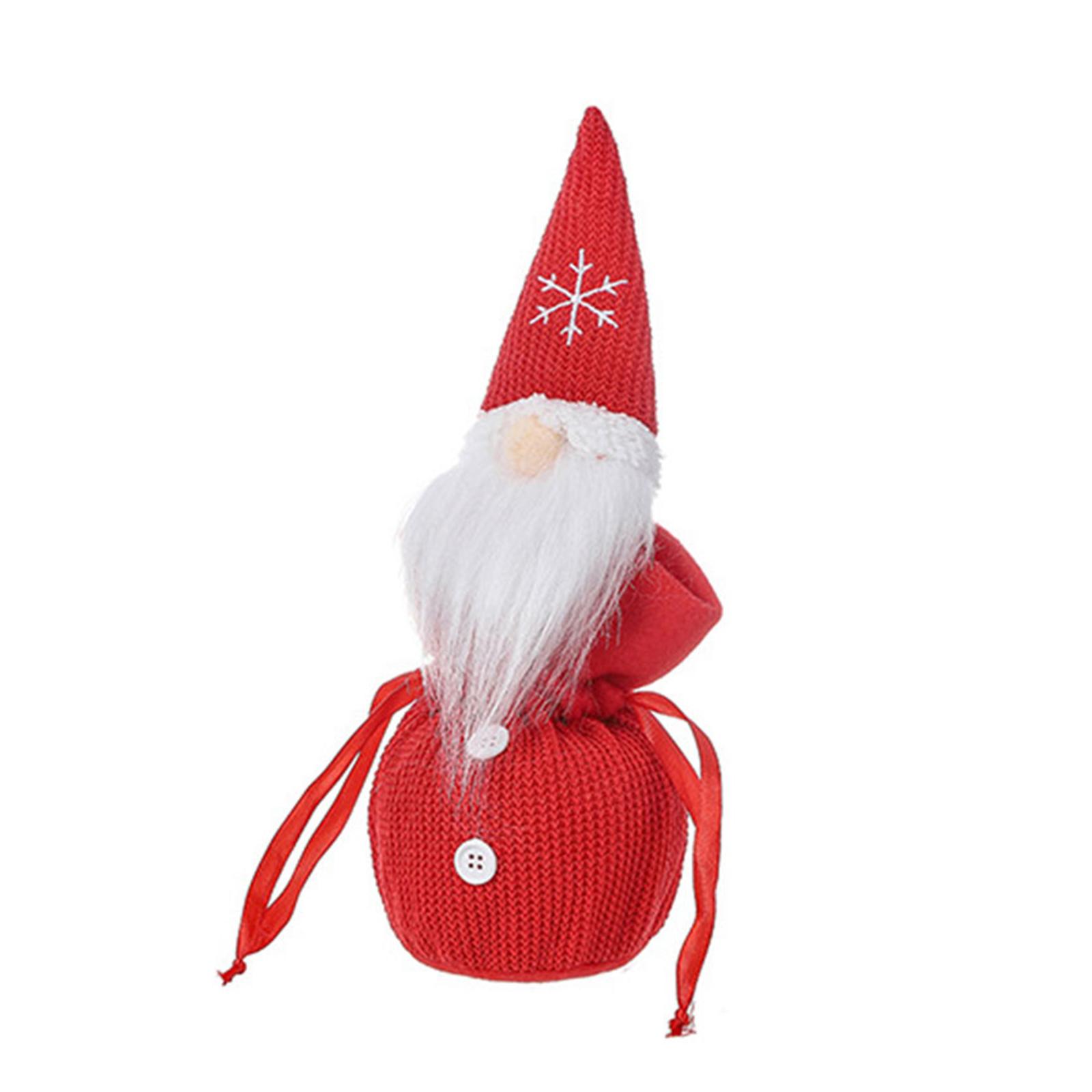 Christmas Candy Bags Decorations Faceless Doll Christmas Old Man Gift Bags Christmas Candy Bags Pouch for Party