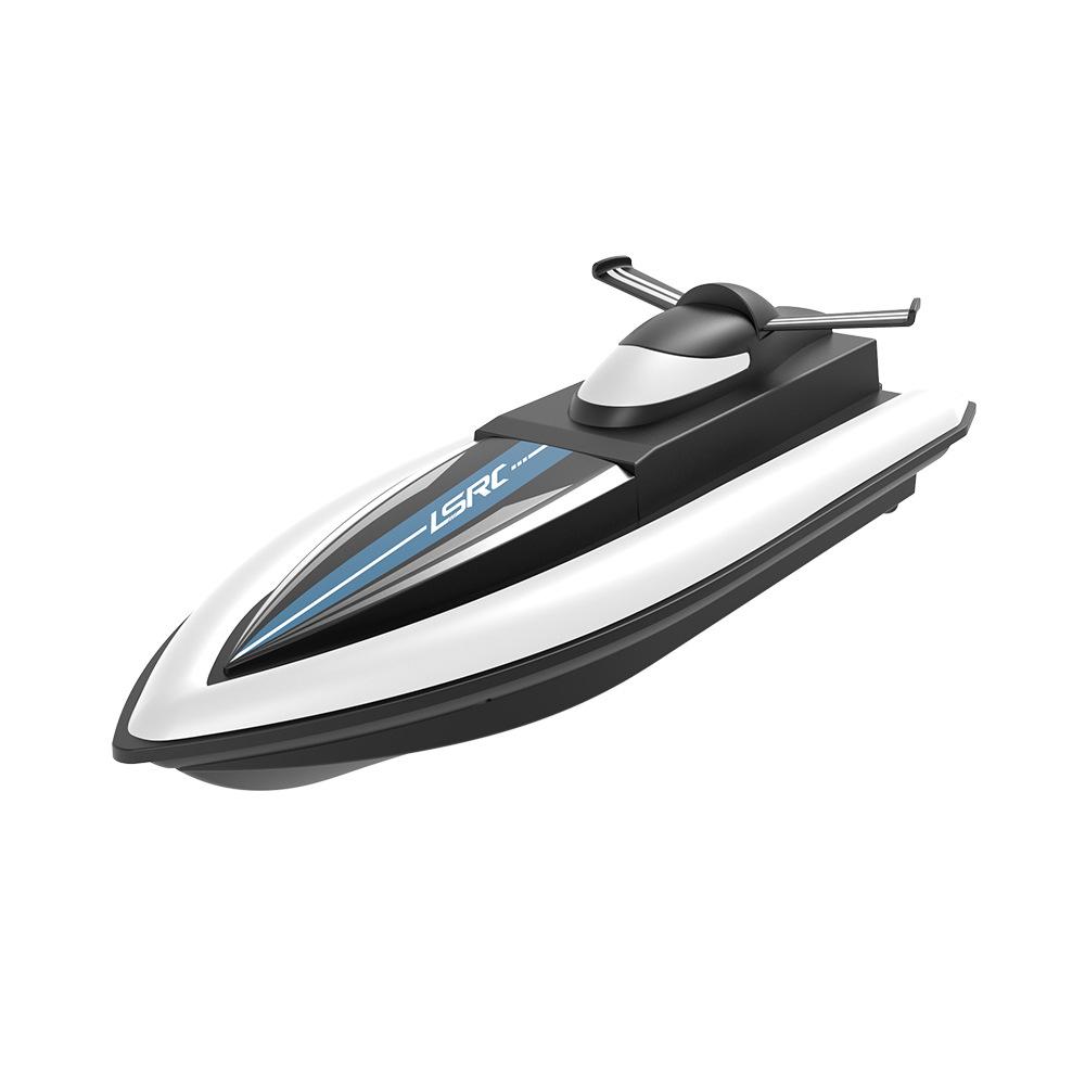 Doppelpropeller Langstrecken Rennboot Wasserspielzeug, Realistisches Elektrisches RC Speedboot Motorboot mit Doppelmotoren Wasserdichte Fernbedienung