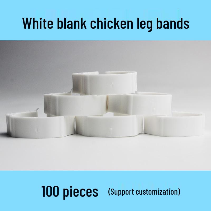 Laser Engraved Poultry Leg Rings for Chickens, Ducks, and Geese - Identification Markers
