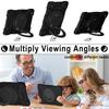Hybrid Stand Case for Samsung Galaxy Tab A8 10.5 SM-X200 X205 X207 Armor Cover With Rotating Portable Handle Grip Shoulder Strap