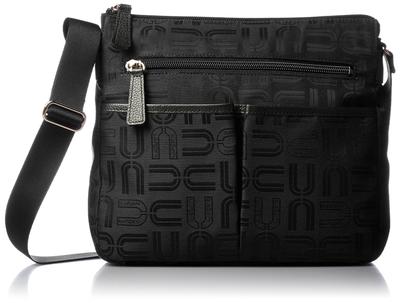 Taška přes rameno Vyrobeno v Japonsku Originální žakárová tkanina Crossbody s dlouhým ramenem Černá [You Ungaro] [Balma]
