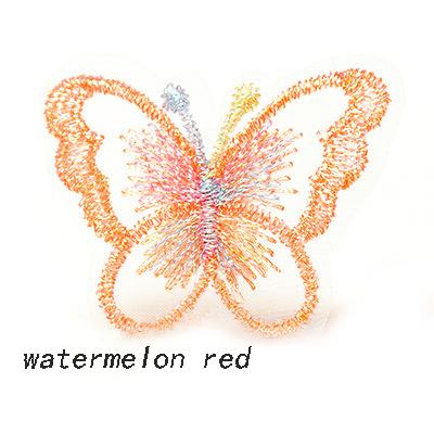5CM Width 100Pieces/Pack Colorful Embroidery Butterfly DIY Garment Wedding Dress Hair Accessories Sewing Material for Hairgrips