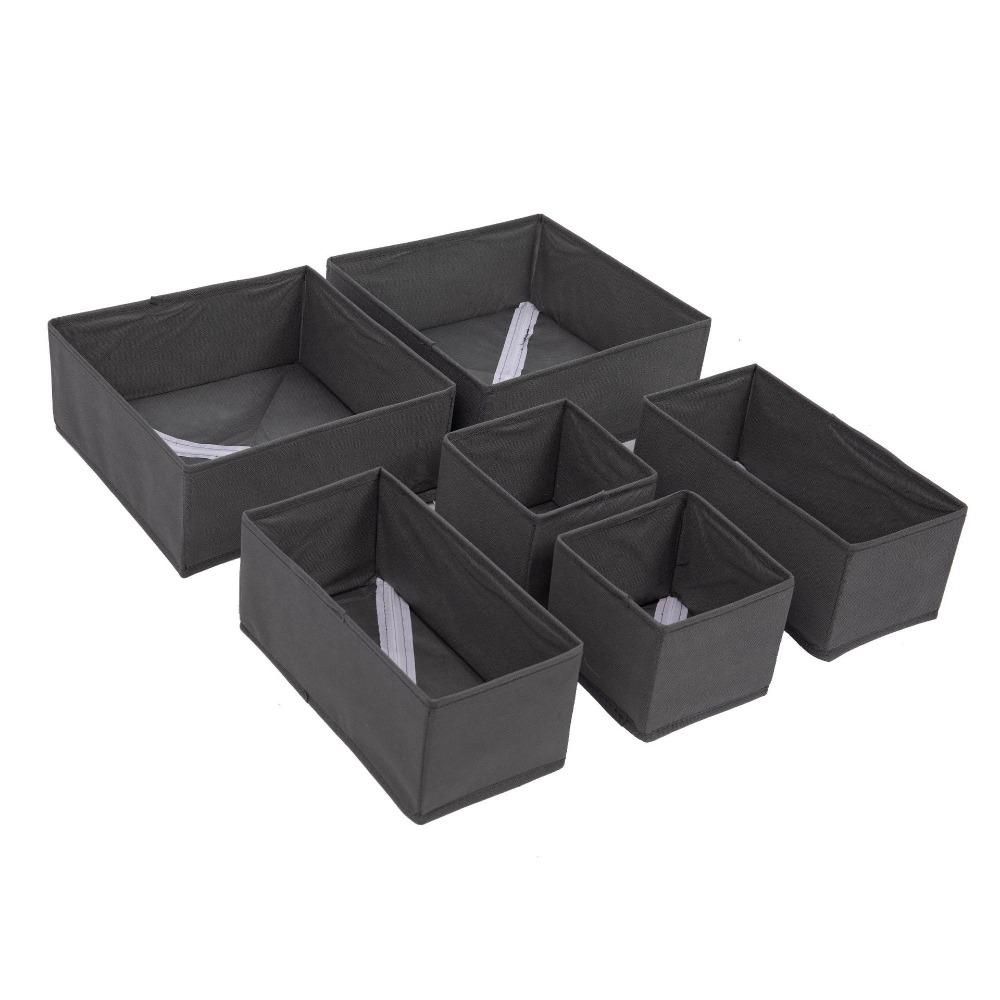 Non-Woven Underwear Storage Box Without Lid Foldable Bra Storage Boxes Space Saving Breathable Underwear Organizer