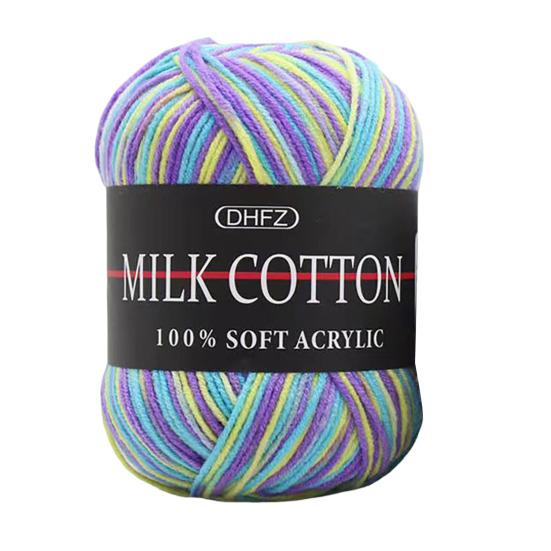 Gomitolo di Filato Multicolor 7,7 Iarde Filato in Fibra Acrilica Filato Colorato per Uso Artigianale per Lavorare a Maglia Uncinetto Maglioni Sciarpe Cappelli Bambole Artigianato Fai da Te