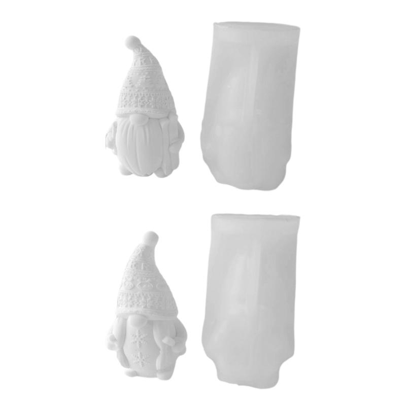 Easter Gnome Resin Mold 3D Face-less Ski Dwarf Candle Making Mold DIY Gnome Soap Crafts Easter Spring Party Supplies