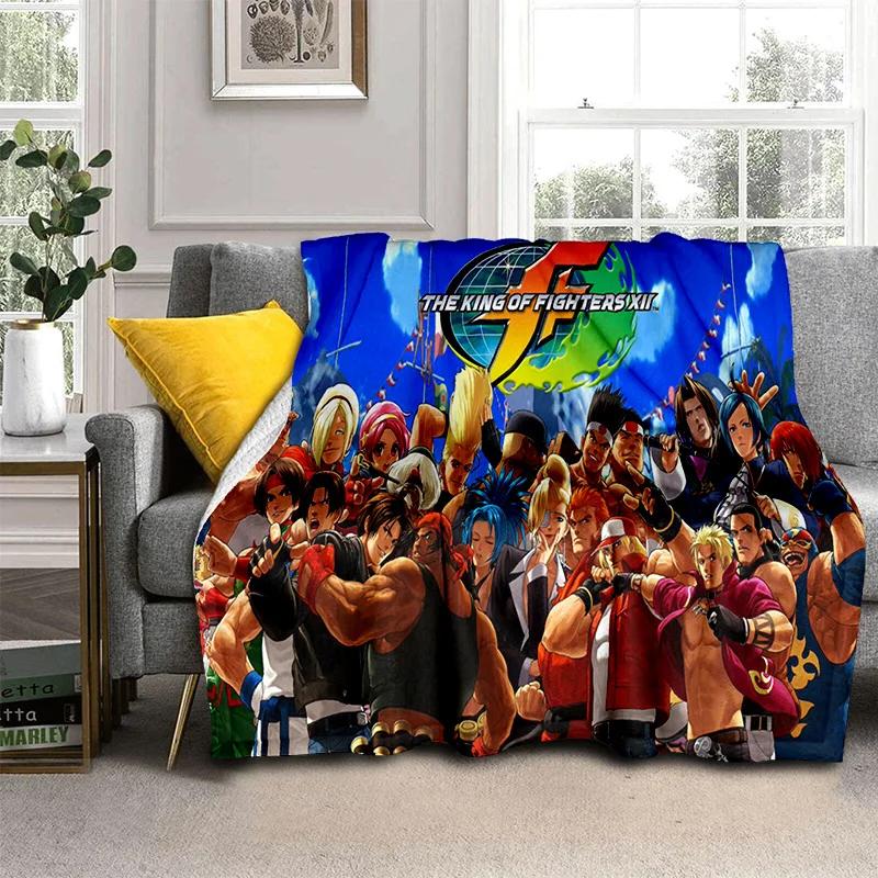 Retro Game King of Fighters Gamer Blanket,Soft Throw Blanket for Home Bedroom Bed Sofa Picnic Travel Office Cover Blanket Kids