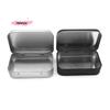M-Metal Rectangular Empty Mini Tin Box Tinplate Push Candy Pill Cases Bins Jar Hinged Containers Tin Small Organizer Storage Box