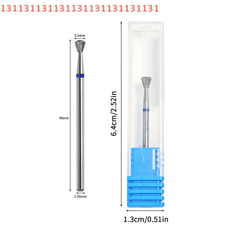 1PCS Diamond Milling Cutter Bald Nail Drill Bits For Manicure Accessory Drill Bit For Nails Cuticle Remove Tools
