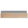 Bed with Mattress 90 X 190 Cm Solid Pine Wood