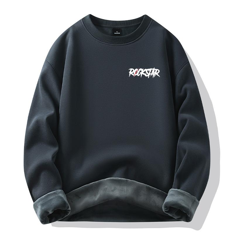 Padded Hooded Sweater Men's Autumn and Winter New Cotton Couple Models Thickened Loose Youth Jacket