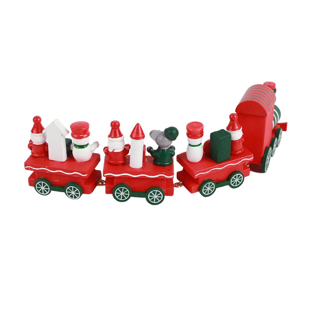 Cute Christmas   Rail Car Compartment Toy Christmas Decoration Ornament Children Gift Red