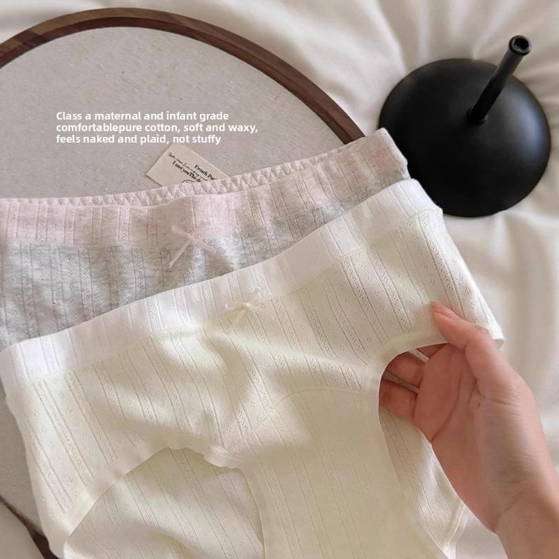 Ladies Spring and Summer Thin New Pure Cotton 10a Antibacterial Briefs