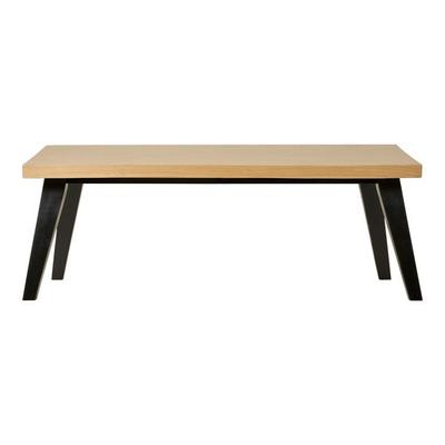 Coffee Table 120x60x42 Cm Oak Effect and Black Legs