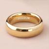 Ring in a Golden Gloss End, Featuring a Modern Minimalist Design Suitable for Weddings And Everyday Use. Showcasing a Stylish Polished Surface
