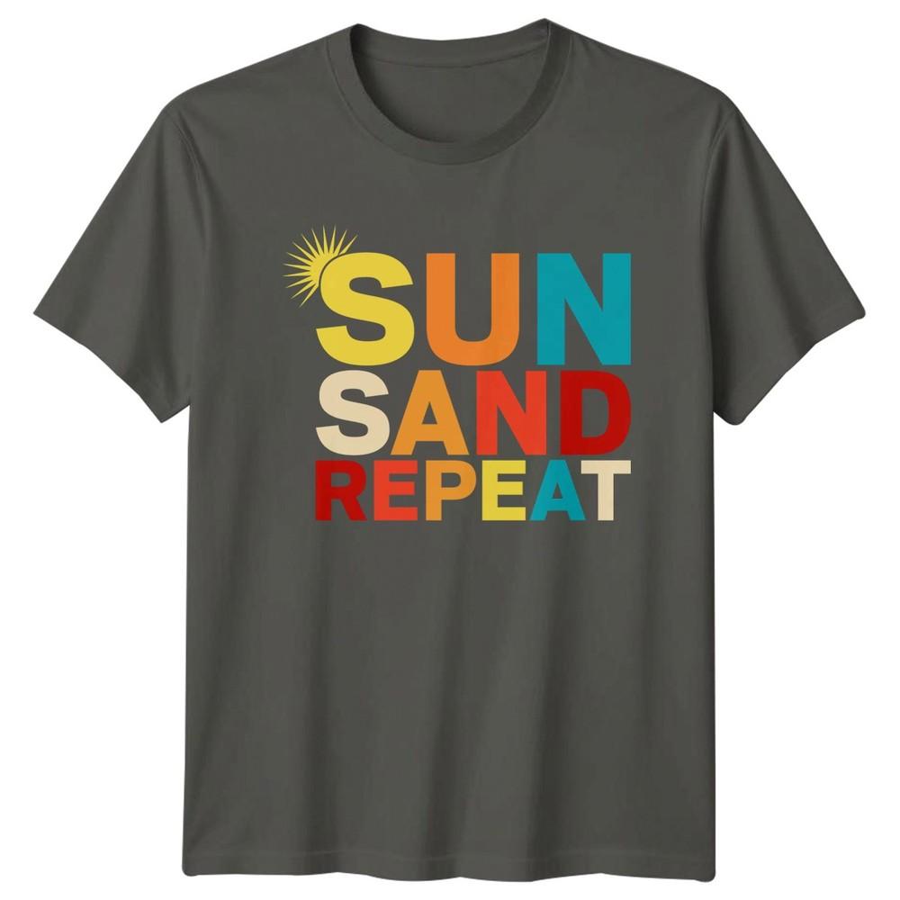 Sun Sand Repeat TShirt Beach Life Summer Birthday Gift For Him And Her S