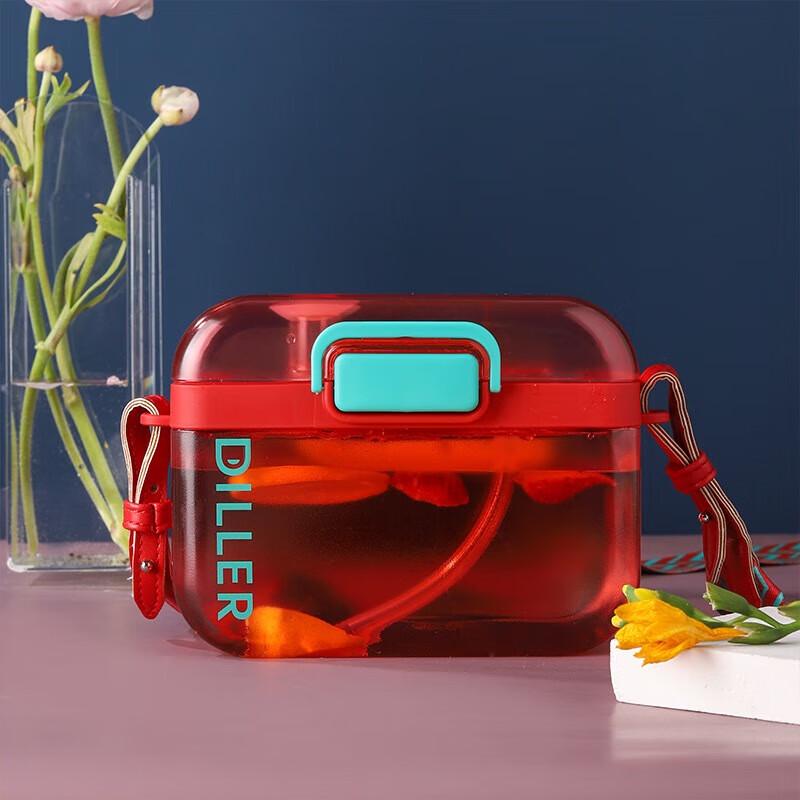 Diller 750ML Square Dual-Drink Water Bottle
