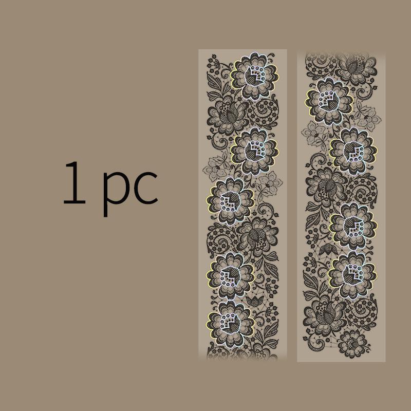 

5.5cm*2m Silver stamping Lace tape Decorative Stick Labels Scrapbooking material Adhesive Diy Junk Journal Supplies