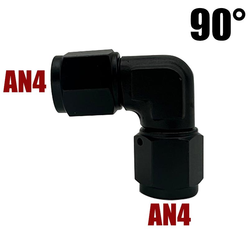 

4AN 6AN 8AN 10AN 12AN Female Thread To Hose End Pipe Adapter for Braided Line 45 90 Degree Swivel Elbow Oil Cooler Hose Fittings AN4 90 Degree