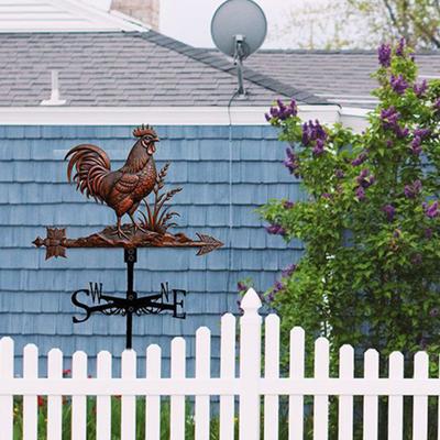 Bandiera Segnavento Gallo Retro Metallo Bandiera Segnavento Decorazione Tetto Fattoria Decorativa Bandiera Segnavento per Decorazione Giardino Esterno