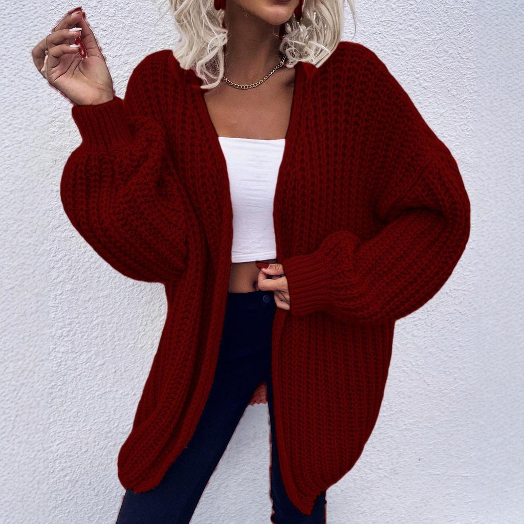 Women's Chic Loose Knit Cardigan Sweater Coat