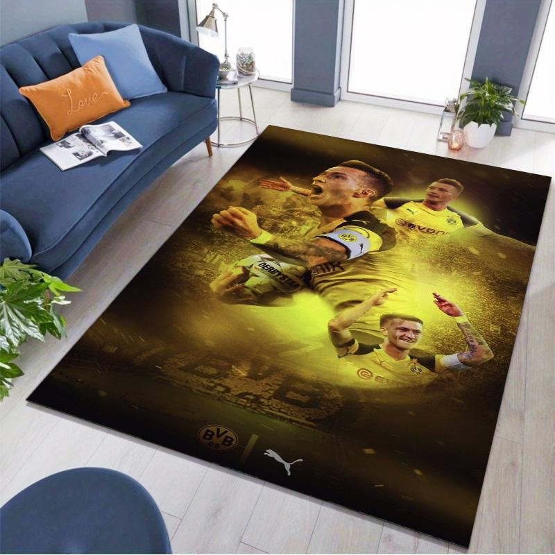 Borussia Dortmund BVB Football Player Rug Non Slip Floor Carpet for Living Room Game Room Soccer Fan Home Decor Gift