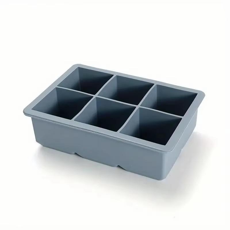 Ice Cube Tray Large Silicone Ice Cube Molds with Removable Lids Large Square Ice Cube Molds Easy Release Reusable BPA Fr
