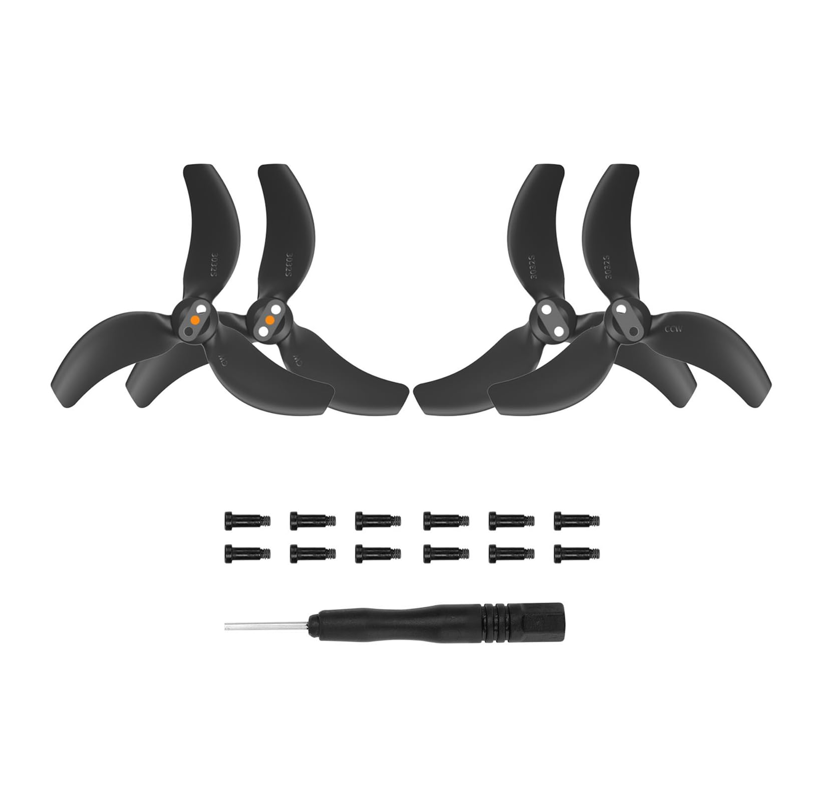 

SHEAWA DJI AVATA2 Propeller 2 Pairs Accessories Low Noise Colorful (Black)