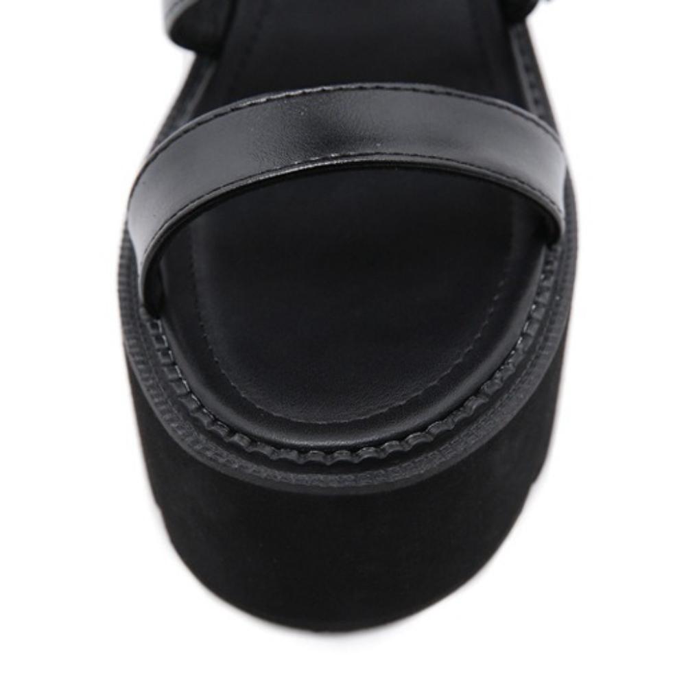 New Summer Women Punk Roman Wedge Platform Sandals Elevated Street Trend Plus Size Shoes
