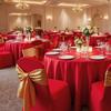 VEVOR 50 Pcs Red Chair Covers, Polyester Spandex Chair Cover, Stretch Slipcovers for Wedding Party Dining Banquet Flat-Front Chair Covers