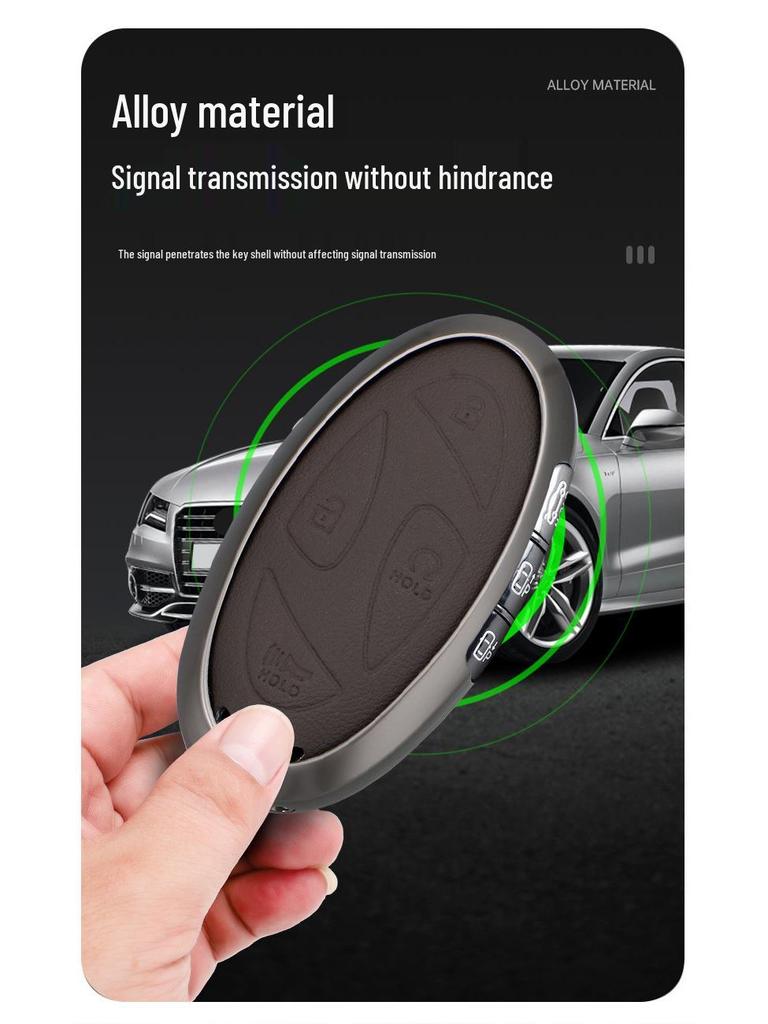 Metall Schlüsselhülle für Hyundai Sonata, IONIQ6, Elantra & ElantraN Fernbedienung (24 Modelle)
