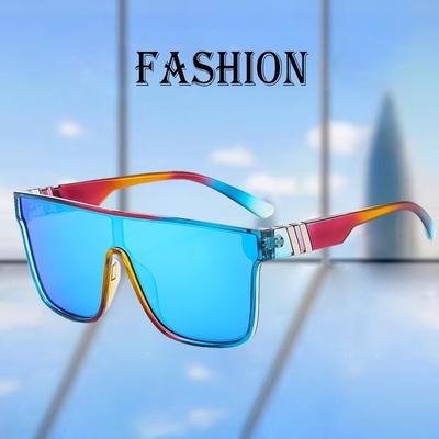 Non-polarized Fashion Men Multi Color Sunglasses Women Oversized Driving Sunglasses Square Eyewear