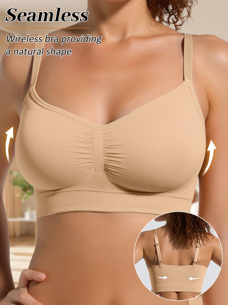 Europäische Größe CDE Cup Neuer nahtloser Sport-BH Yoga Tank Tops Weste Bequeme Camisole Unterwäsche M-2XL Plus