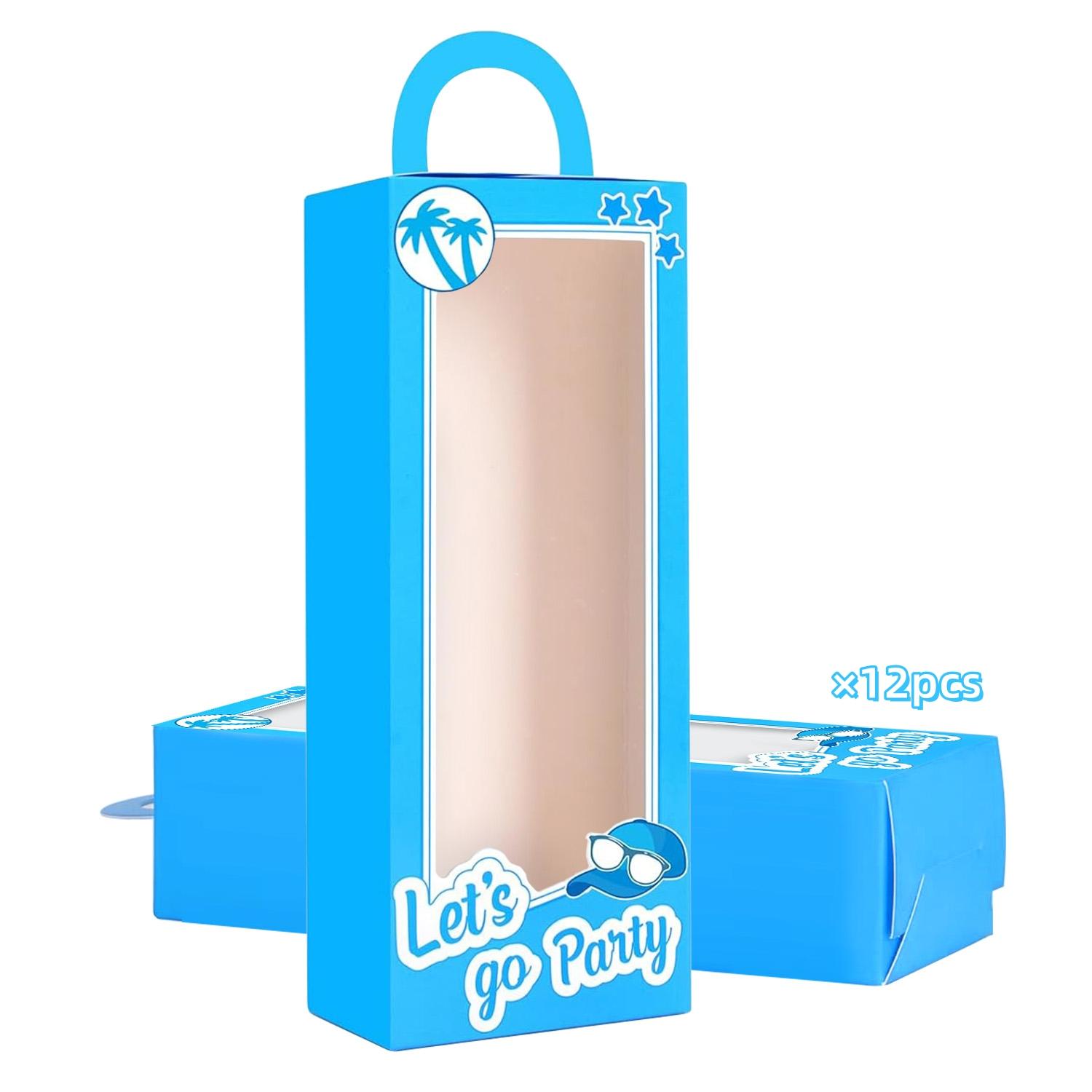 

24 шт. Горячие розовые синие коробки для подарков для девочек - Подарочные коробки для девичника, дня рождения, ковбойской вечеринки и украшений для свадебного душа Other