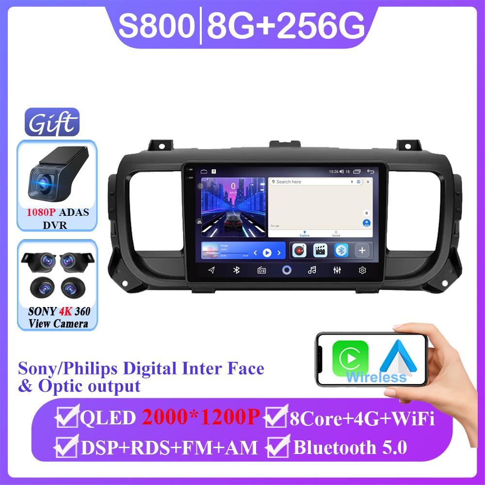 Car Video For Citroen Jumpy 3 SpaceTourer For Peugeot Expert 3 For Toyota Proace 2016 - 2021 Android GPS Navigation Multimedia