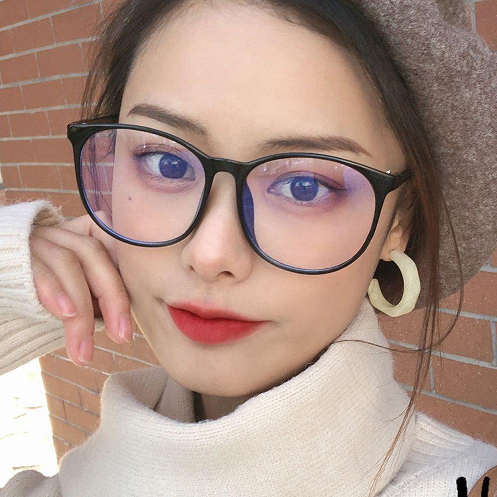 Big Round Frame Optical Glasses Computer Eyeglasses Anti-blue Light Glasses Round Eyewear