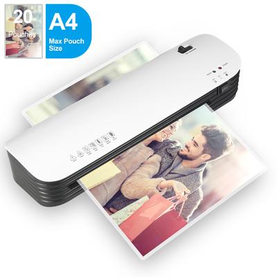 Machine de plastification thermique A4 de bureau Plastifieuse automatique pour photos et documents avec coupe-papier A4 et coins