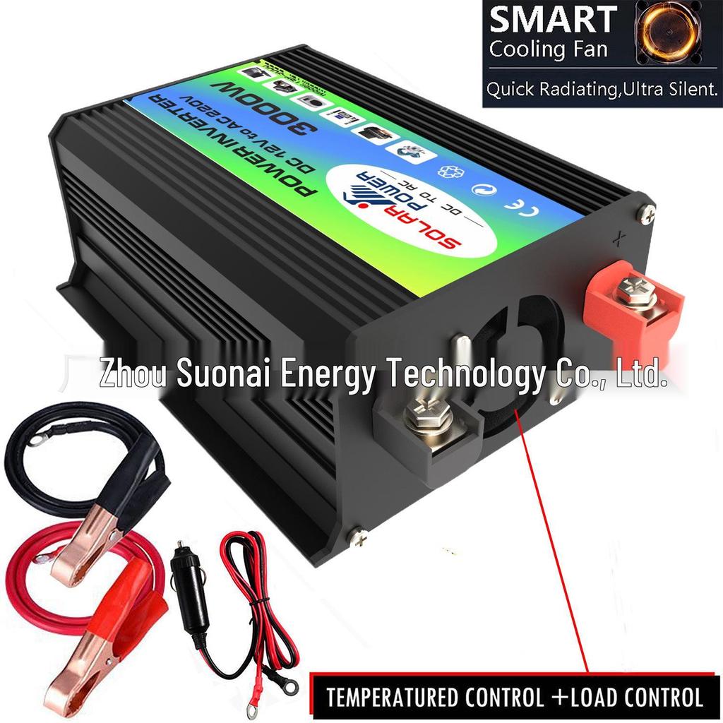 Car Power Inverter 300W 12V to 110V/220V with Dual USB Ports