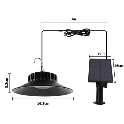 Lampes solaires suspendues, éclairage d'extérieur, imperméable, fendu, idéal pour un jardin, un Camping ou un Camping, LED intelligentes