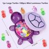 Glowing Turtle Toy 101 Pieces Glowing Turtle Toy Table Decoration Statue Diy Accessories Turtle Small Ornaments Trendy Toys