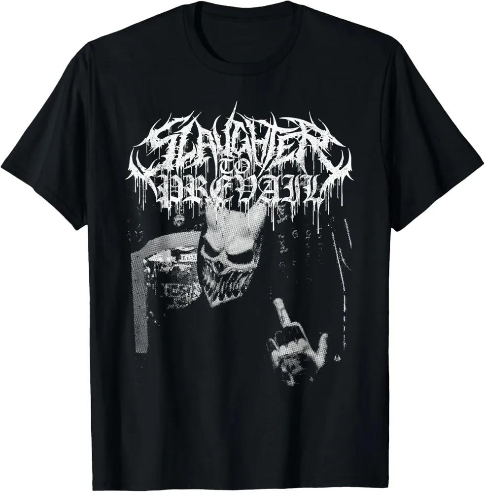 Unisex Short Sleeve Crew Neck Cotton T Shirt Slaughter To Prevail L