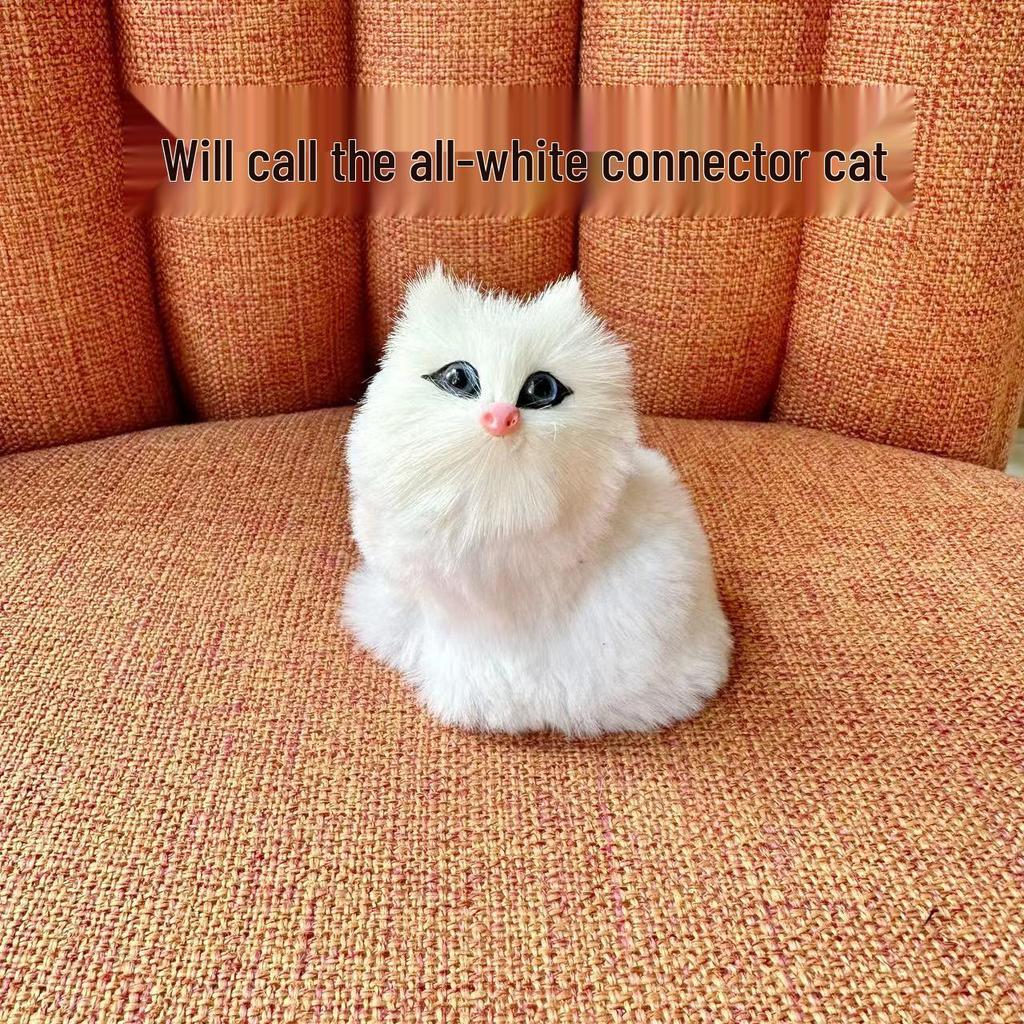 Barking Cat & Puppy Plush Toy - Educational Animal Doll for Kids