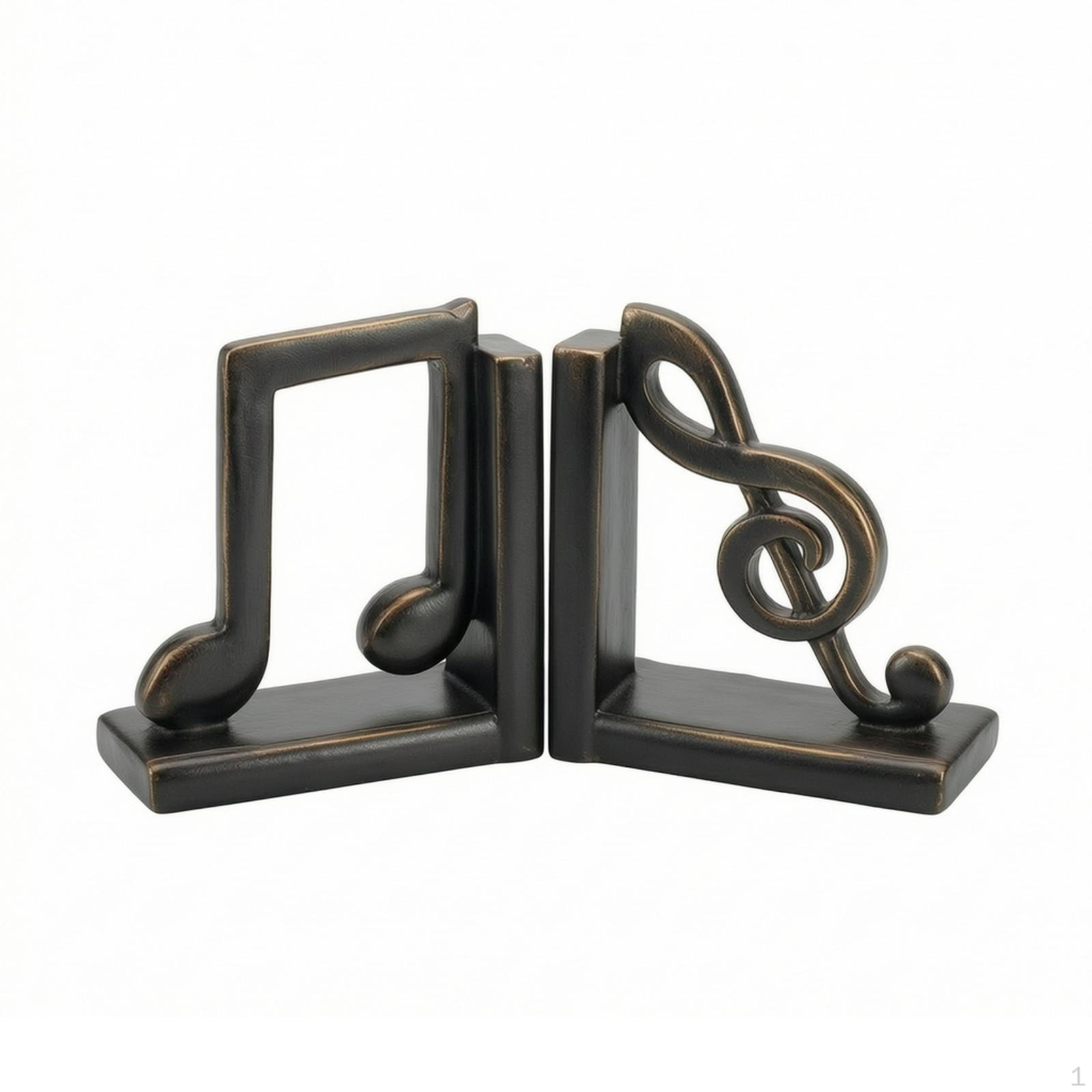 Music Note Bookends Edged Decorative Handmade