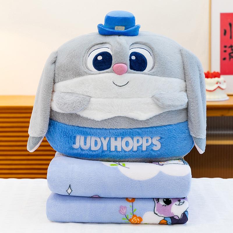 

Nick Cartoon Plush Toy Pillow Blanket For Kids Office Nap And Cozy Comfort Judy