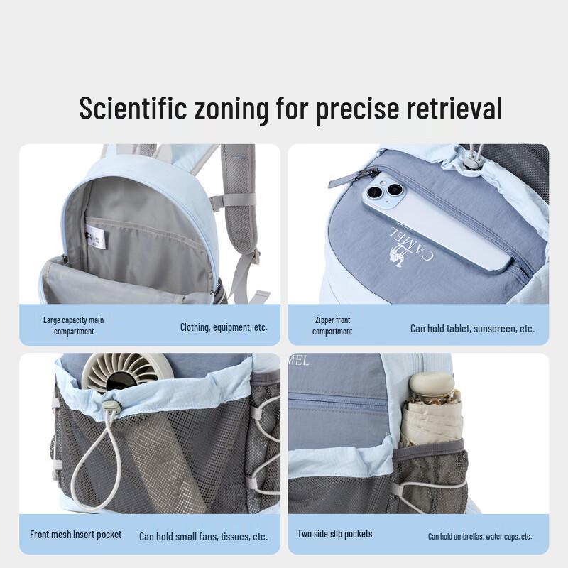 CAMEL Lightweight Hiking and Travel Backpack