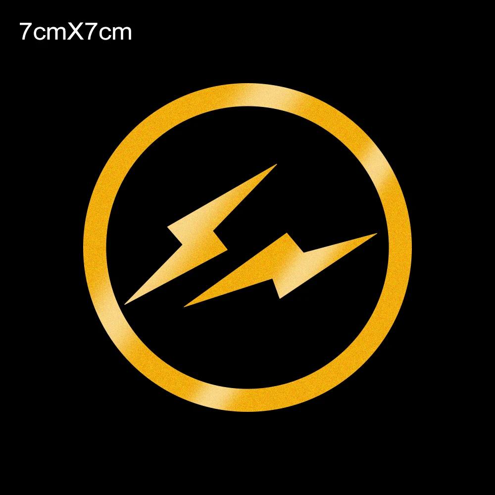 Creative Motorcycle Reflective Stickers Lightning Stickers Car Body Window Motorbike Helmet Personalized Waterproof Decals Decor жёлтый