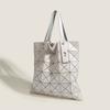 Geometric Diamond Bag New Japanese and Korean Versatile Laser Single Shoulder Underarm Bag Simple Large Capacity Hand Tote Bag