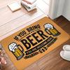 If You Bring Beer You Are Welcome Here Front Door Mat Anti-Slip Outdoor Quick Dry Doormat Kitchen Balcony Entrance Rug Carpet